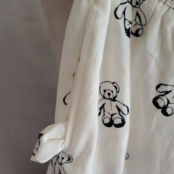 Forever 21 White Pajama Pants with Bear Print 1x & 2x - Picture 4 of 8